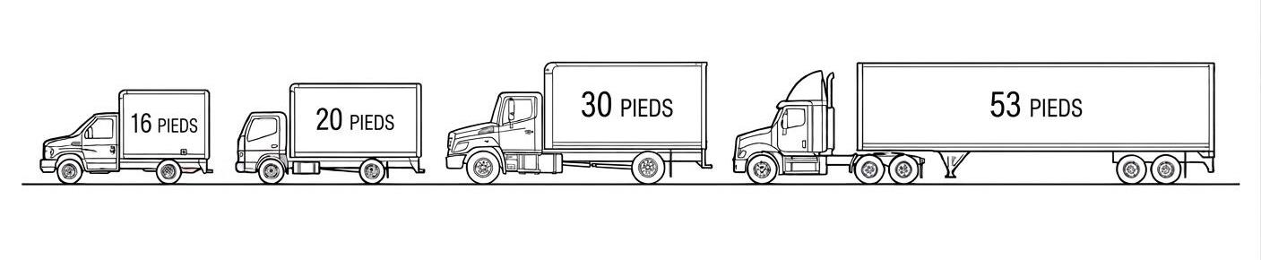 16, 20, 30, 53 pieds